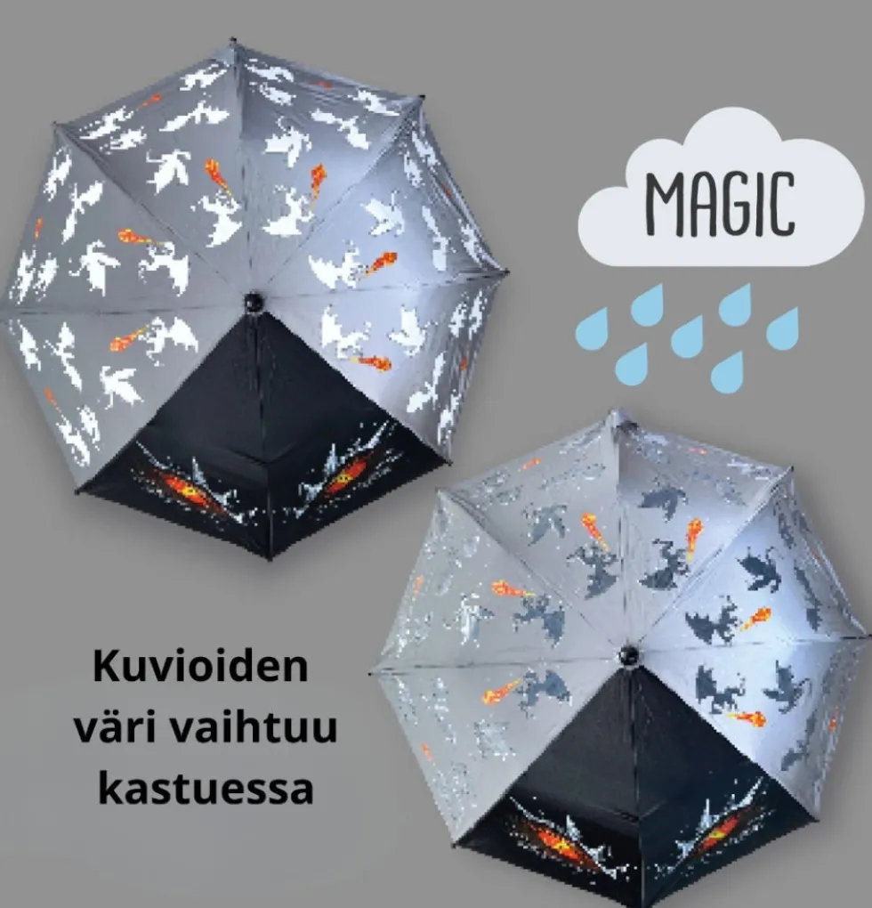 Lasten heijastava Magic Sateenvarjo - Lohikäärme