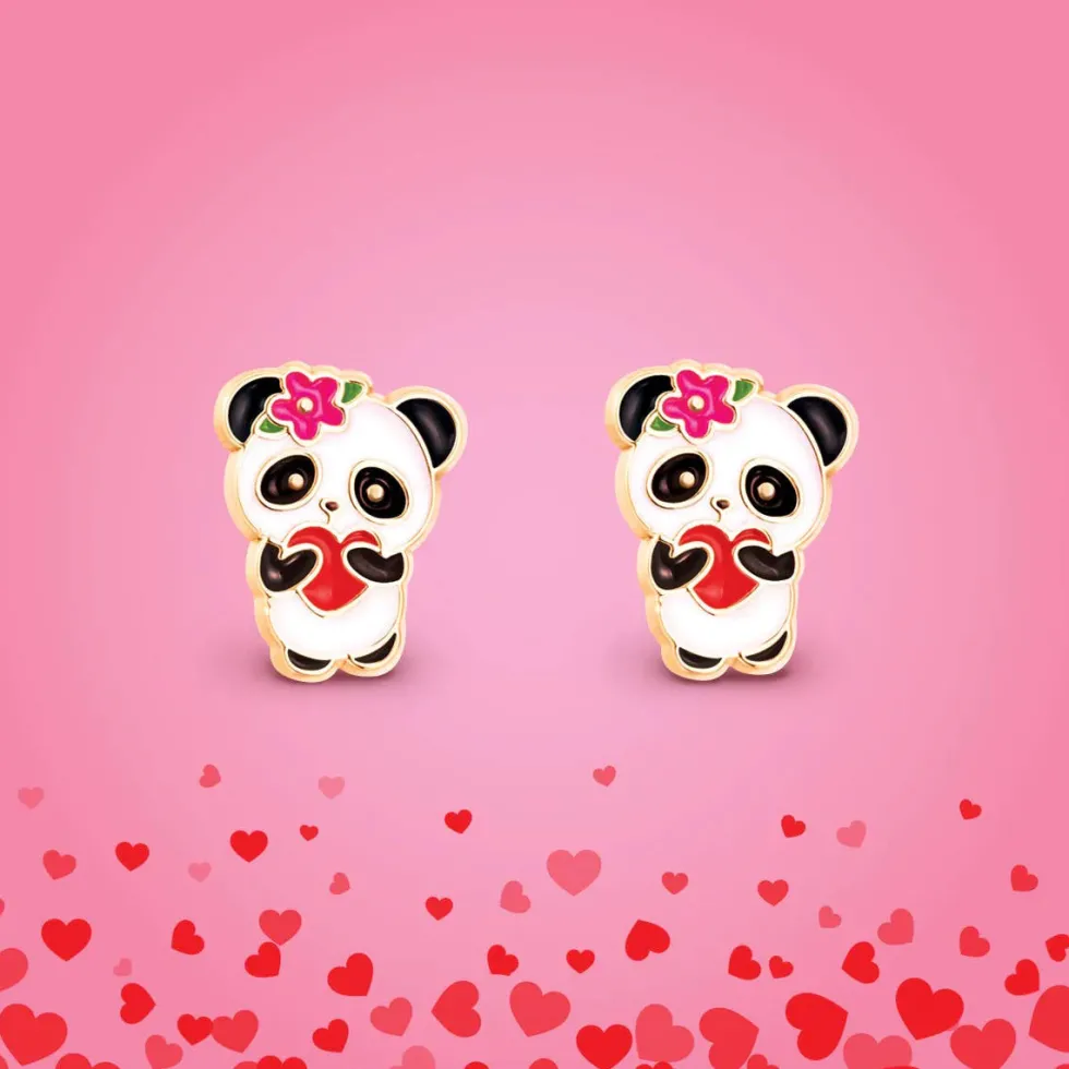 Lasten korvakorut - Panda Love
