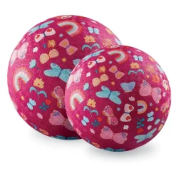 Lasten kuvioitu pallo - Kukat ja perhoset 18cm