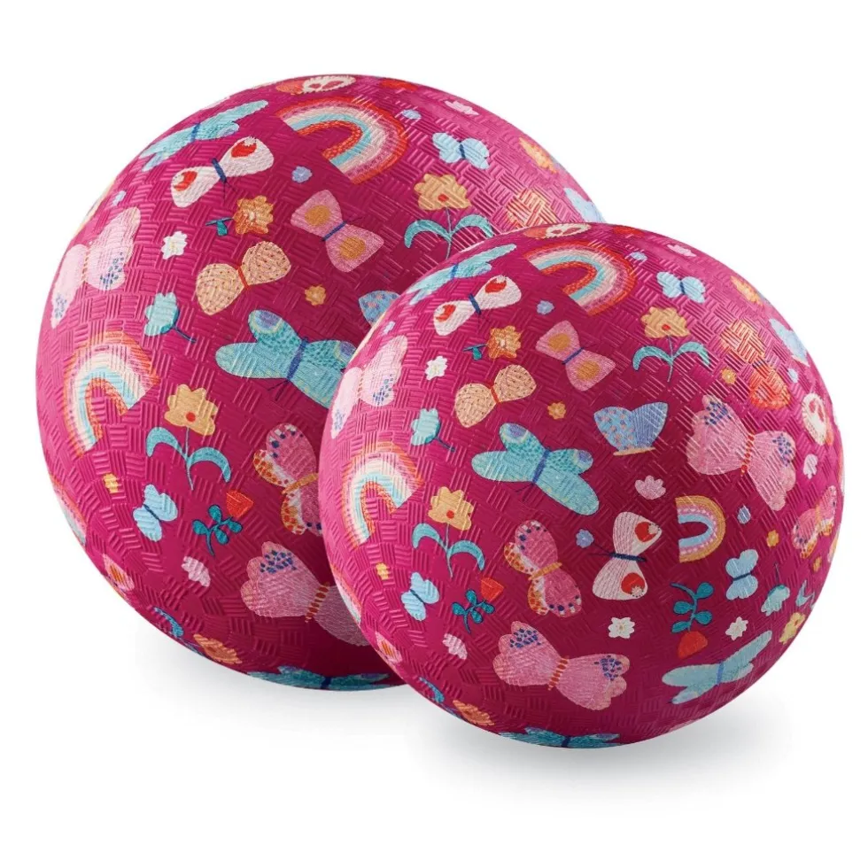 Lasten kuvioitu pallo - Kukat ja perhoset 18cm