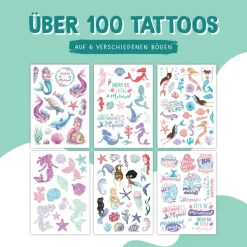 Lasten tatuointi kuvat 100kpl - Merenneidot