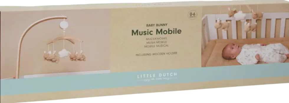 Little Dutch Baby Bunny puinen musiikki Mobile