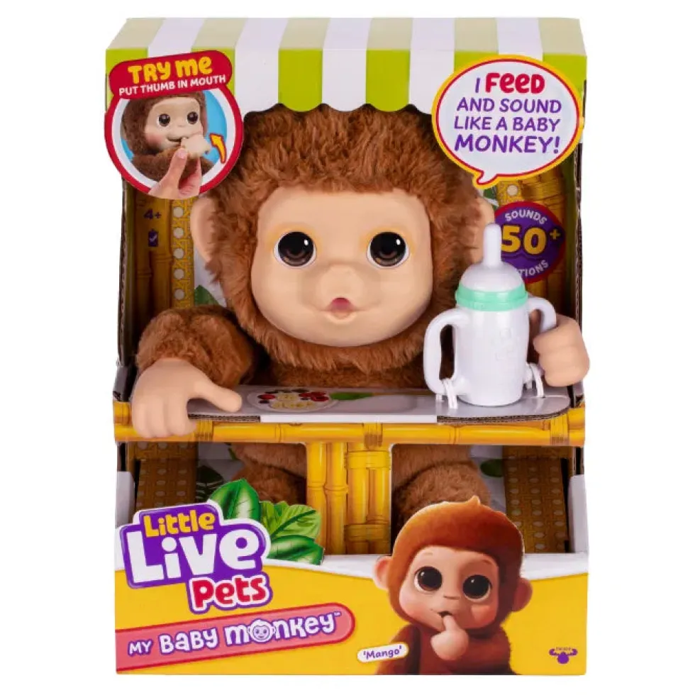 Little Live Pets My Baby Monkey interaktiivinen apina lemmikki