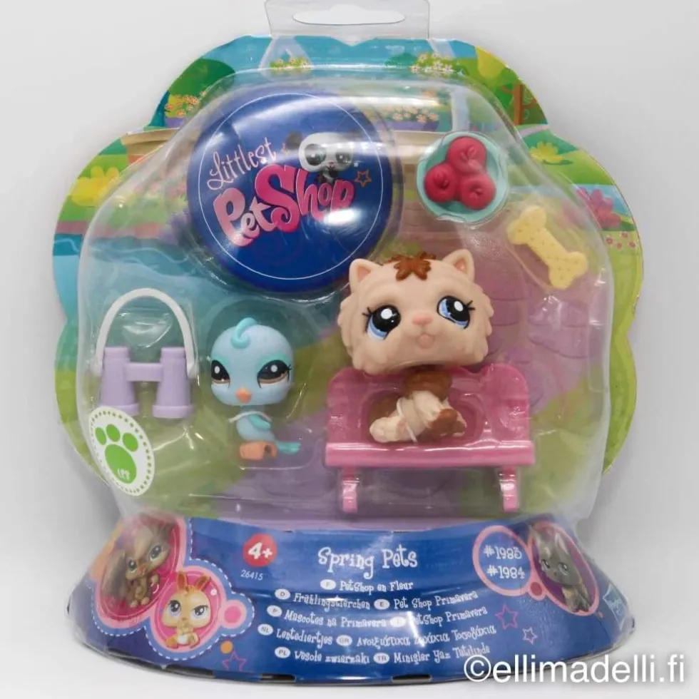 Littlest Petshop Chow Chow koira #1983 ja Undulaatti #1984