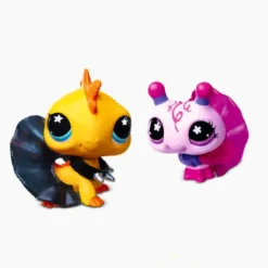 Littlest Pet Shop G7 S5 Sugar & Spikes Pet Pair, Ampiainen #413 ja Iguaani #414