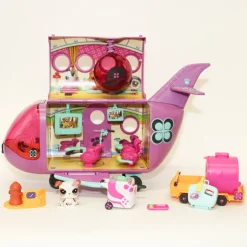 Littlest Petshop Jet Set Lentokone ja Bulldog #2106