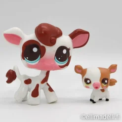 Littlest Petshop Lehmä #2505 ja vauva #2506