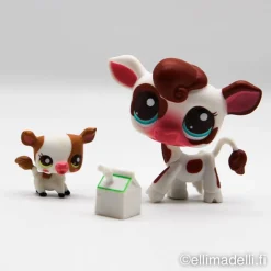 Littlest Petshop Lehmä #2505 ja vauva #2506
