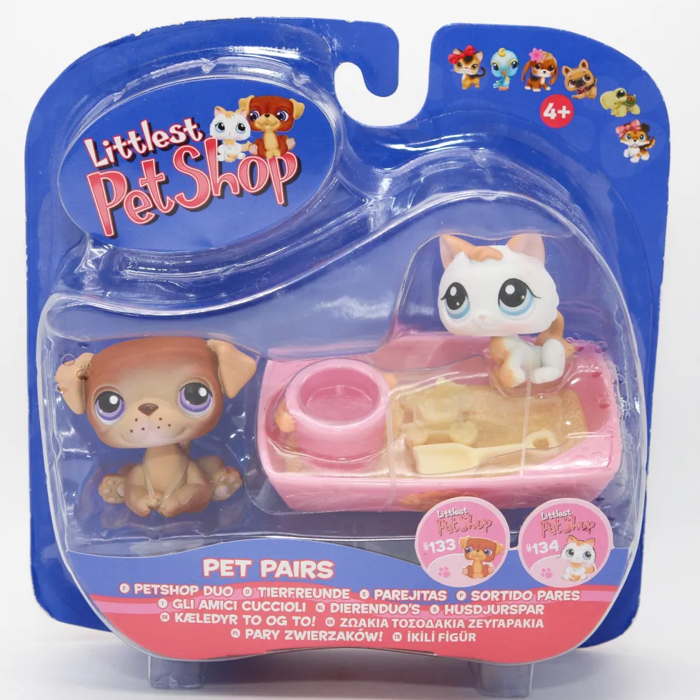 Littlest Petshop Mopsi #133 ja Kissa pentu #134