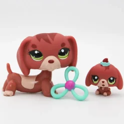 Littlest Petshop Mäyräkoira #3601 ja vauva #3602