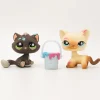 Littlest Petshop seisova Kissa #816 ja Kissan pentu #815