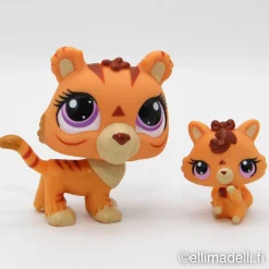 Littlest Petshop Tiikeri #3593 ja vauva #3594