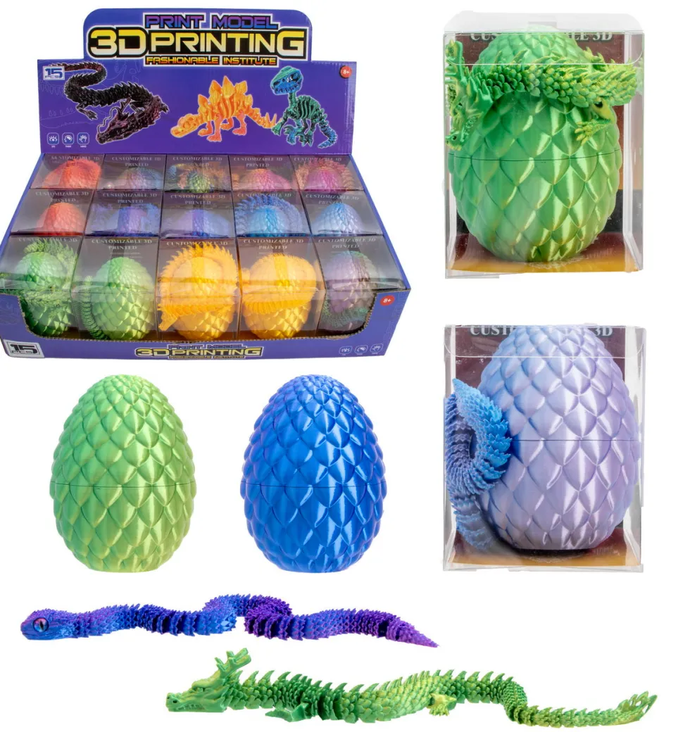 Magic 3D Muna lohikäärme tai lisko 10 cm - lajitelma