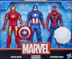 Marvel 3-pack Iron Man, Captain America, Spiderman