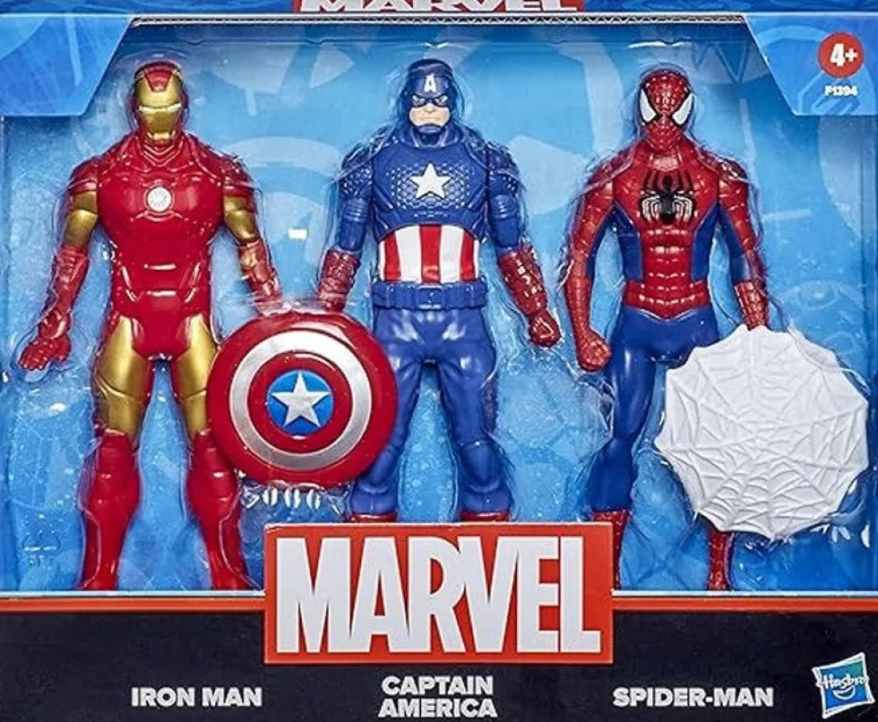 Marvel 3-pack Iron Man, Captain America, Spiderman