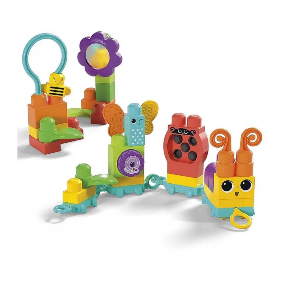 Mega Bloks toukka Juna rakennuspalat