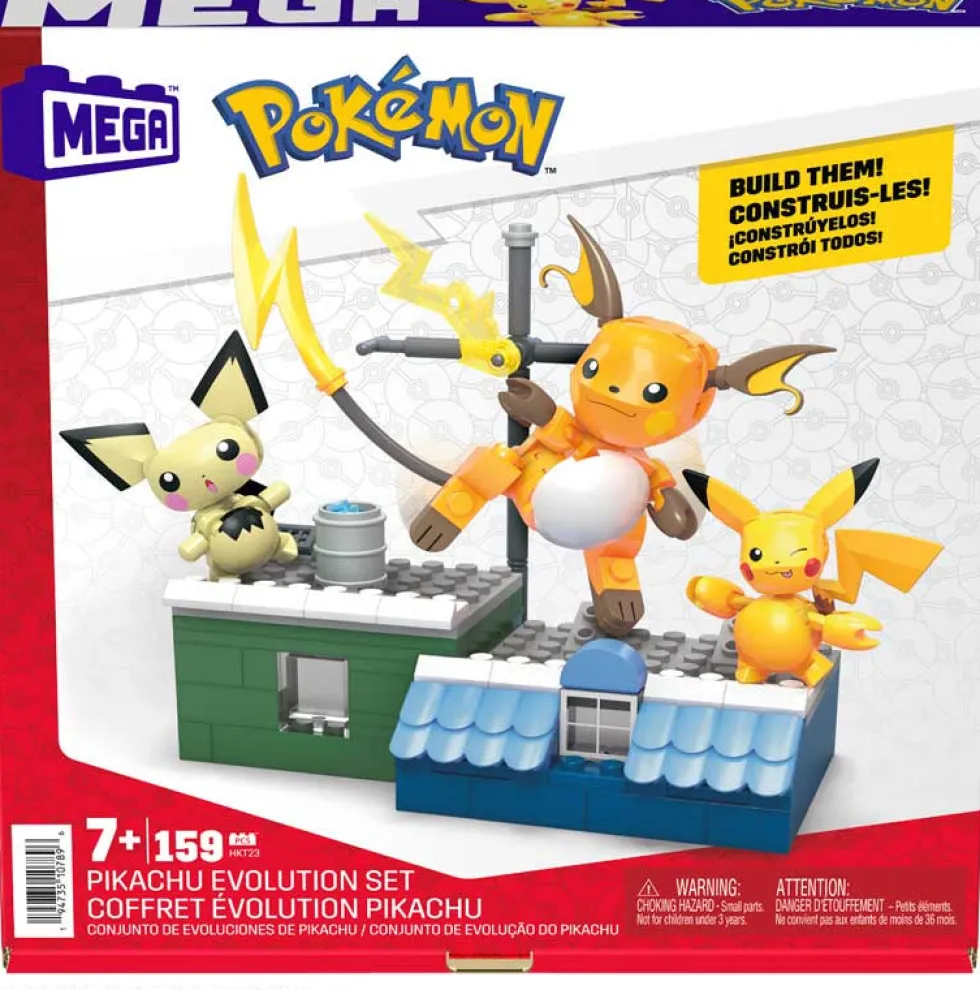 Mega Construx Pokemon Pikachu Evolution -rakennussetti