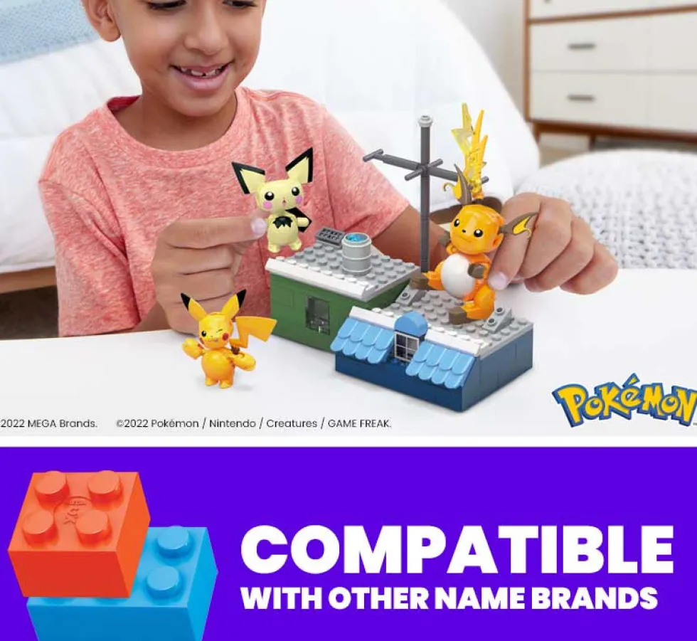 Mega Construx Pokemon Pikachu Evolution -rakennussetti