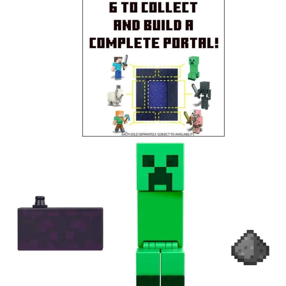 Minecraft Build-A-Portal Creeper -figuuri