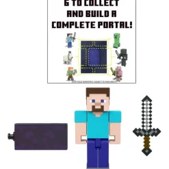 Minecraft Build-A-Portal Steve -figuuri