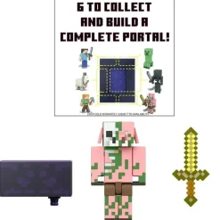 Minecraft Build-A-Portal Zombified Piglin -figuuri