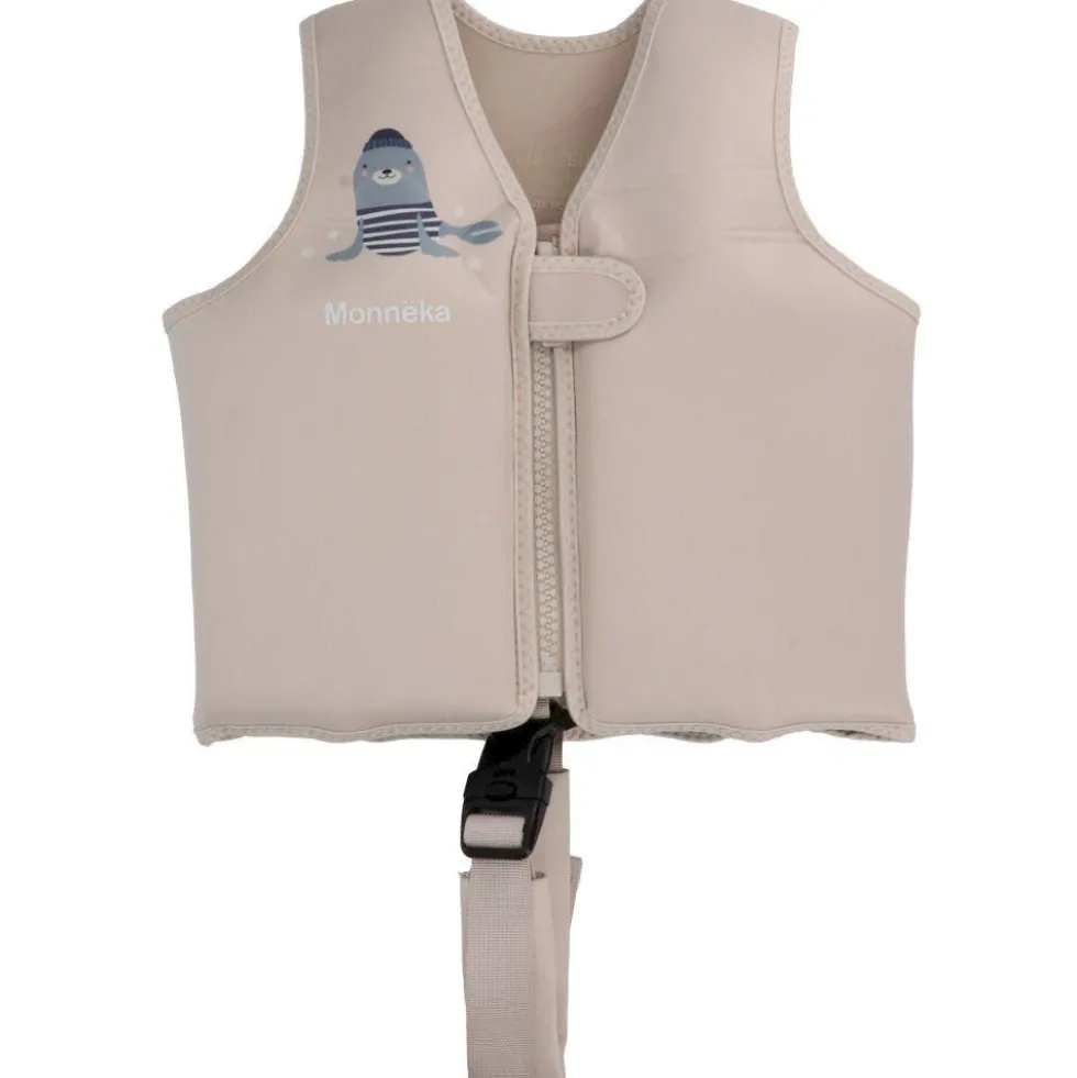 Monnëka lasten uimaliivi beige Seal 3-6v