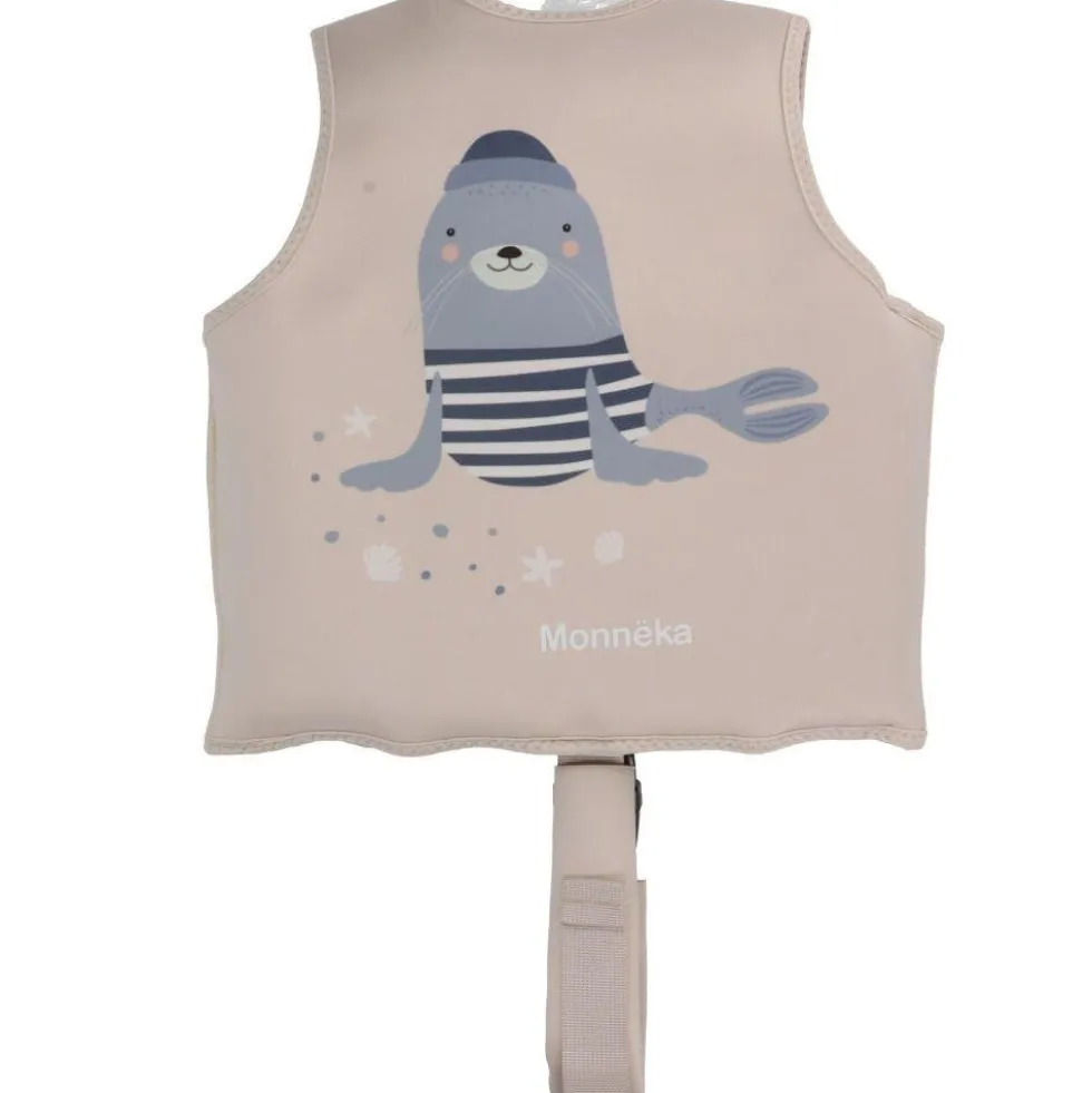 Monnëka lasten uimaliivi beige Seal 3-6v