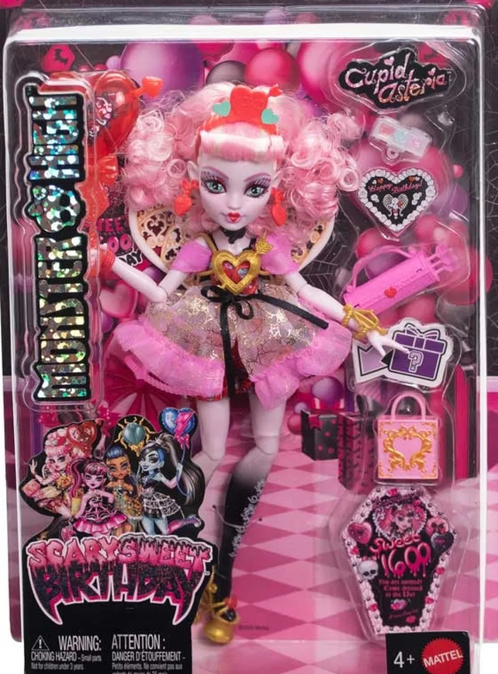 Monster High Scary Sweet Birthday Cupid Asteria -nukke