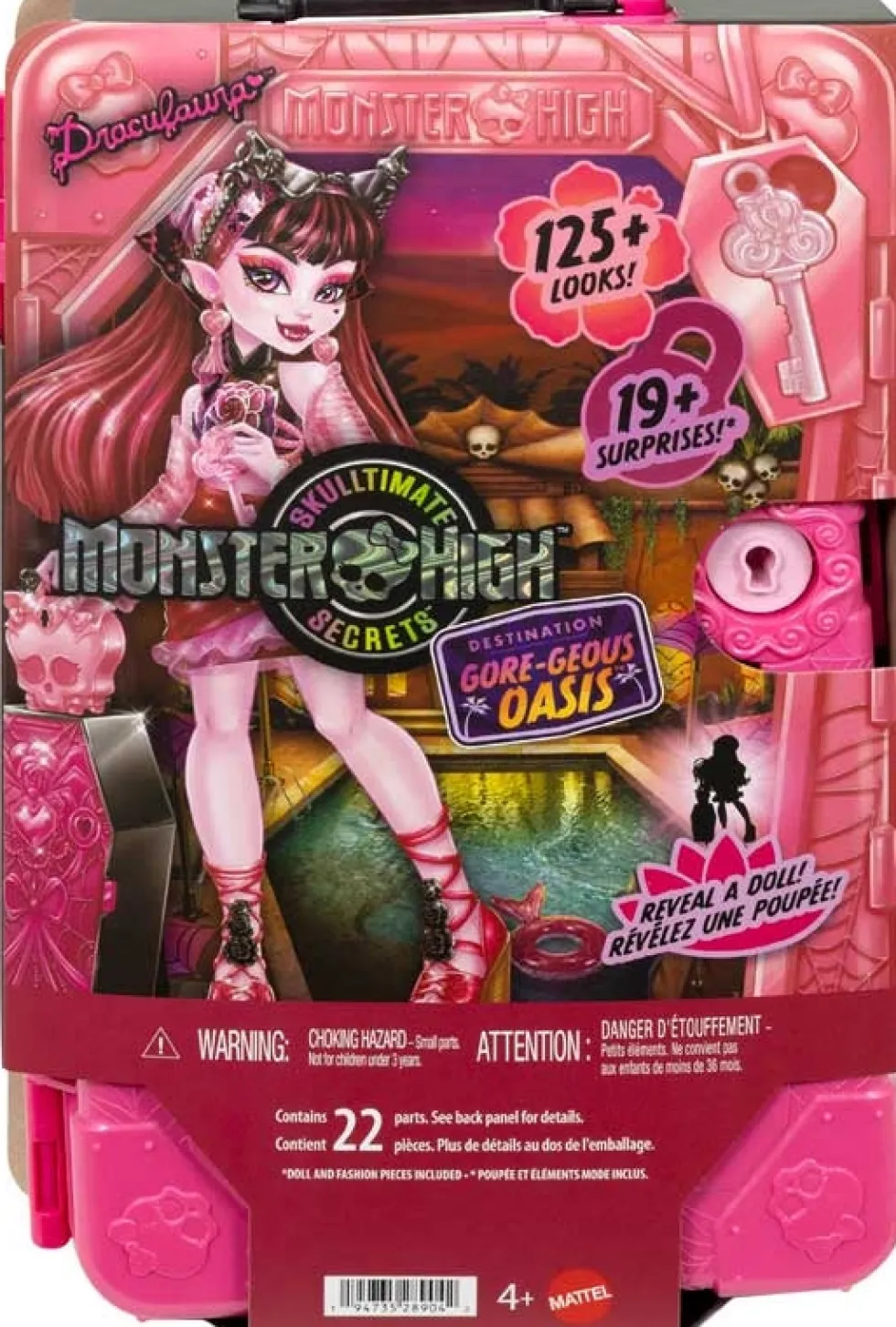 Monster High Skullmate Secrets Draculaura Oasis -nukke