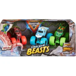 Monster Jam Charged Beasts monsteri autot 3kpl
