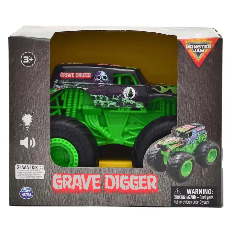 Monster Jam lights and sound Grave Digger auto 1:24