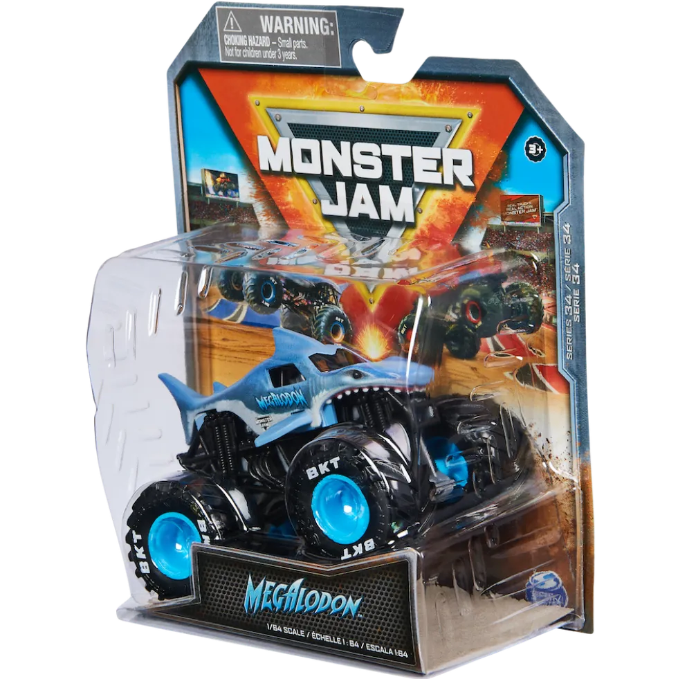 Monster Jam Megalodon monsteri auto 1:64