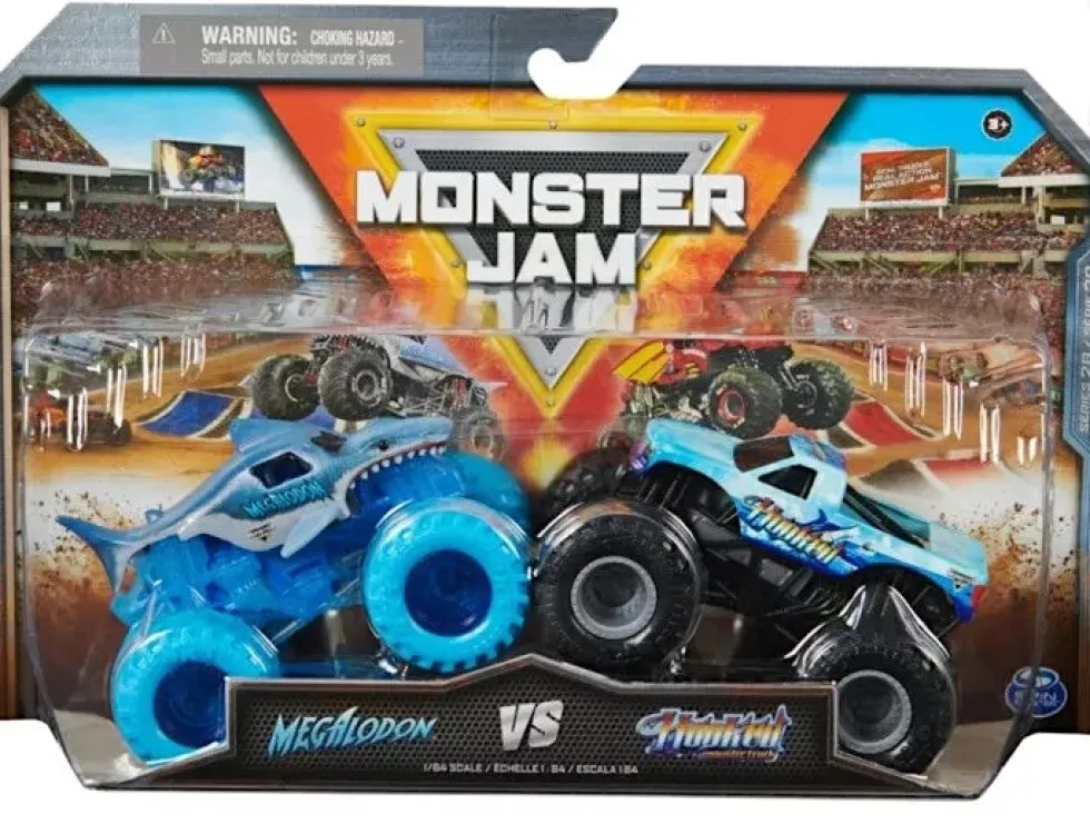 Monster Jam Megalodon vs Hooked autot 2kpl