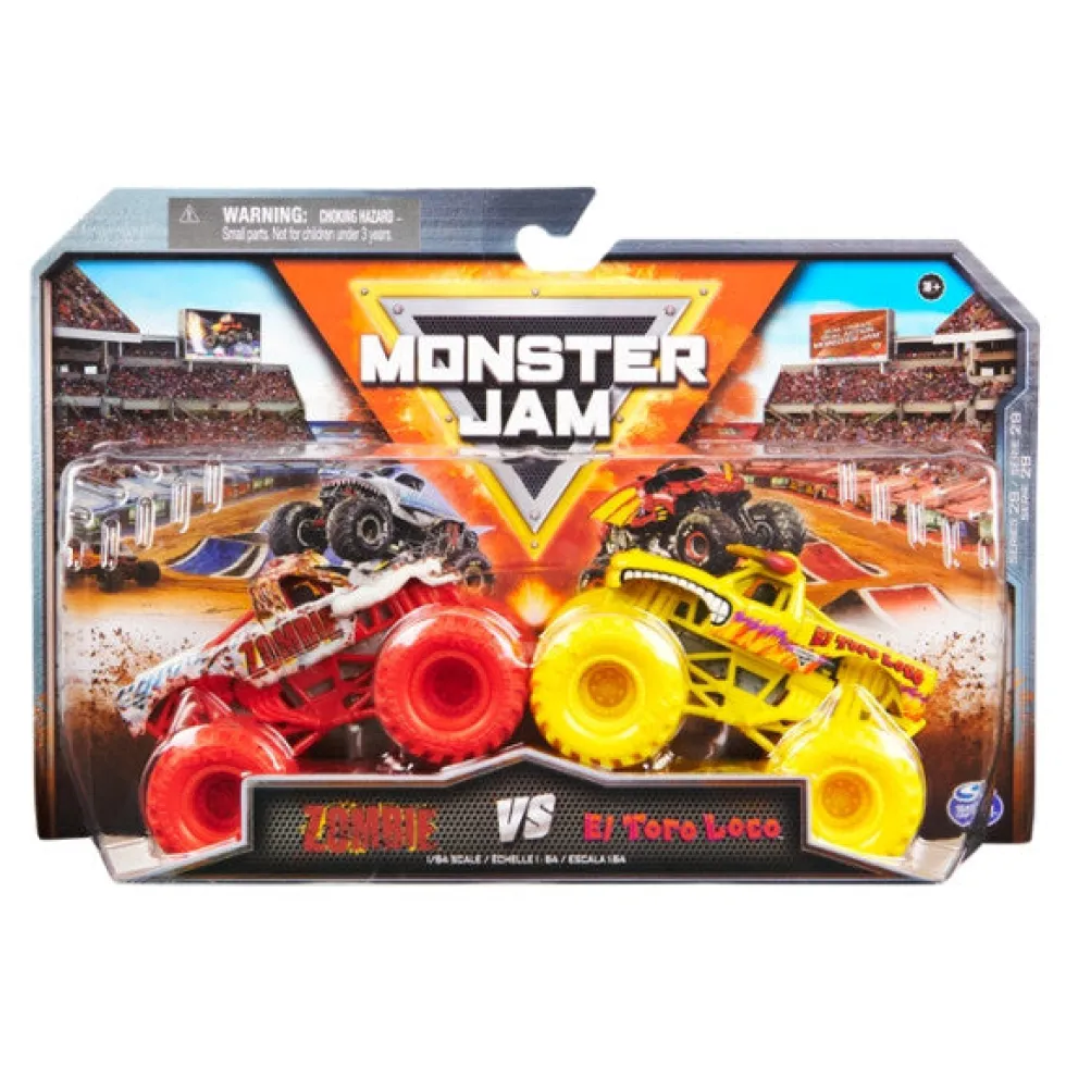 Monster Jam Monster Zombie vs El Toro Loco autot 2kpl