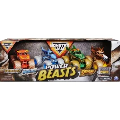 Monster Jam Power Beasts monsteri autot 4kpl