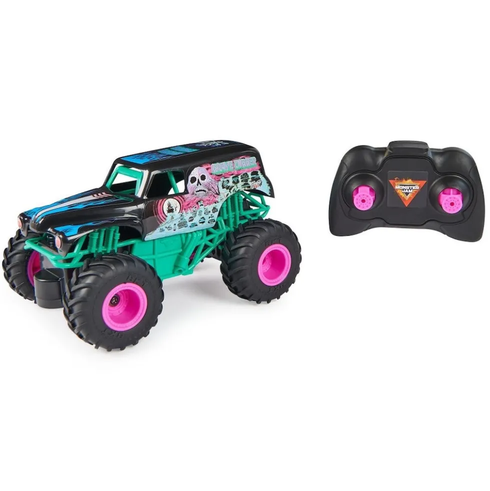 Monster Jam RC Neon Grave Digger kauko-ohjattava Auto