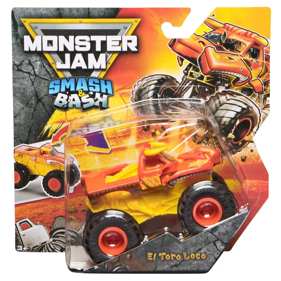 Monster Jam 1:64 Smash & Bash auto - El Toro Loco