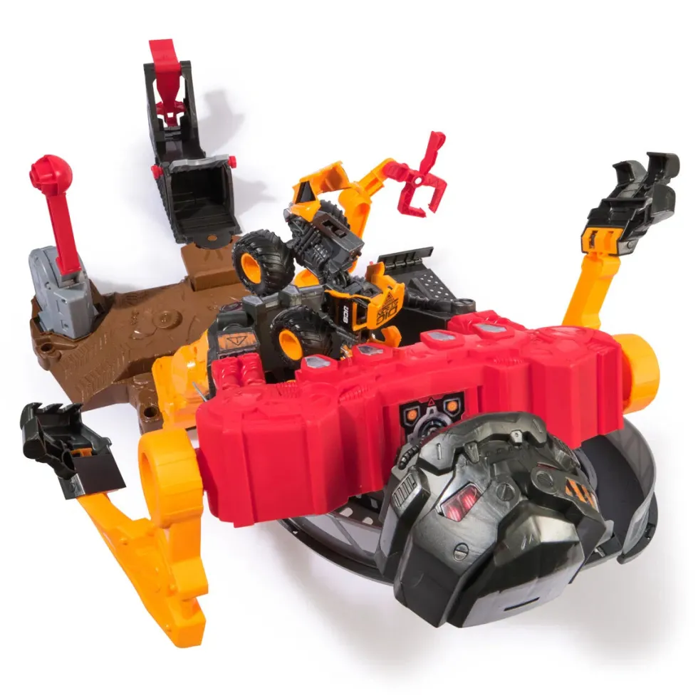 Monster Jam 1:64 Smash & Bash Smashbot stuntti setti