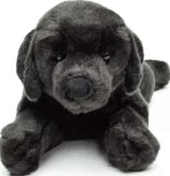 Musta Labradorinnoutaja pehmolelu 40cm