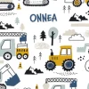 Onnittelukortti Työkoneet