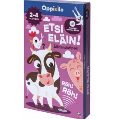 Oppi&ilo Etsi eläin muistipeli äänillä 2-4v.