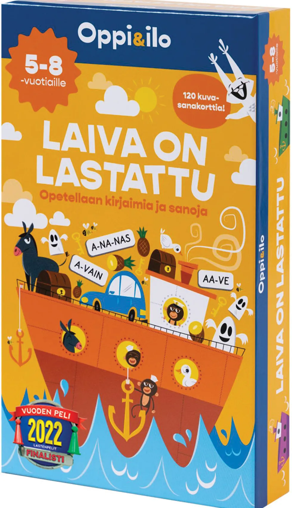 Oppi&ilo Laiva on lastattu lautapeli 5-8v.