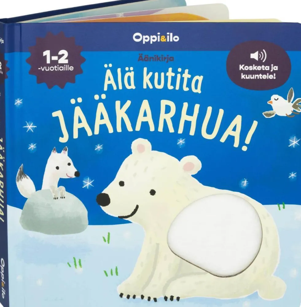 Oppi&ilo Älä kutita jääkarhua ääni- ja koskettelukirja