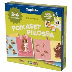 Oppi&ilo Poikaset piilossa dominopeli 3-4v