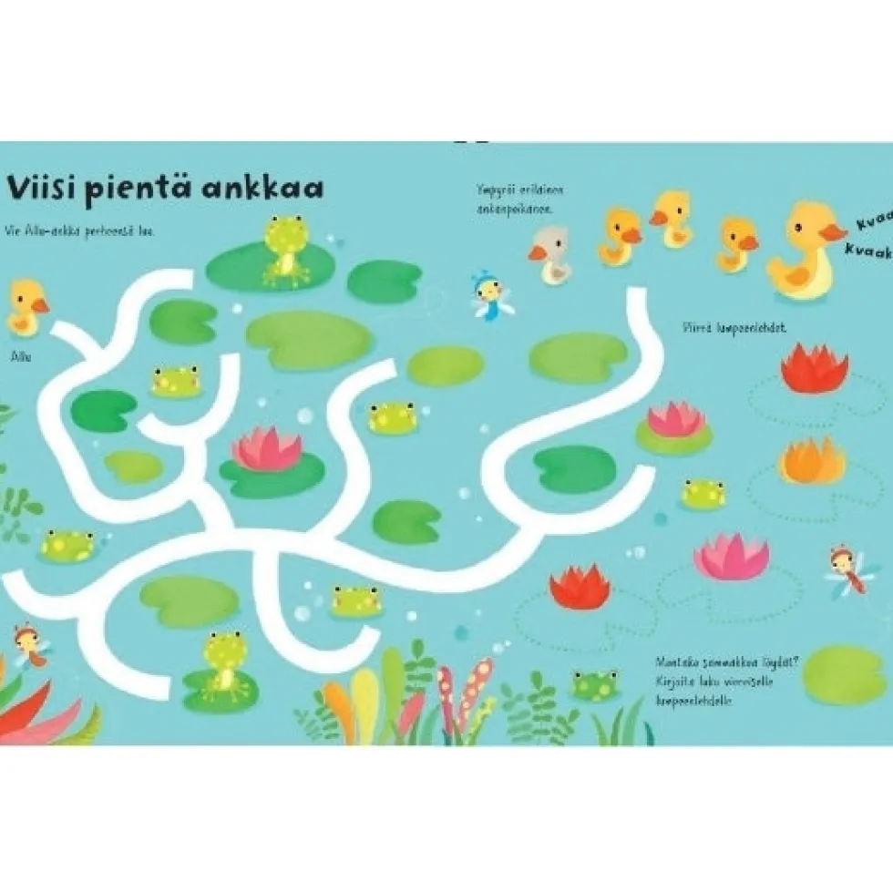 Oppi&ilo Pyyhittävät eläinpuuhat 4-6v