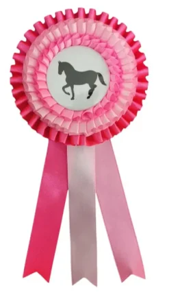Palkinto ruusuke keppihevonen, pinkki
