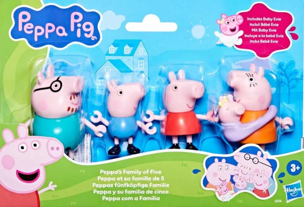 Pipsa Possu perhe -figuurit 5kpl