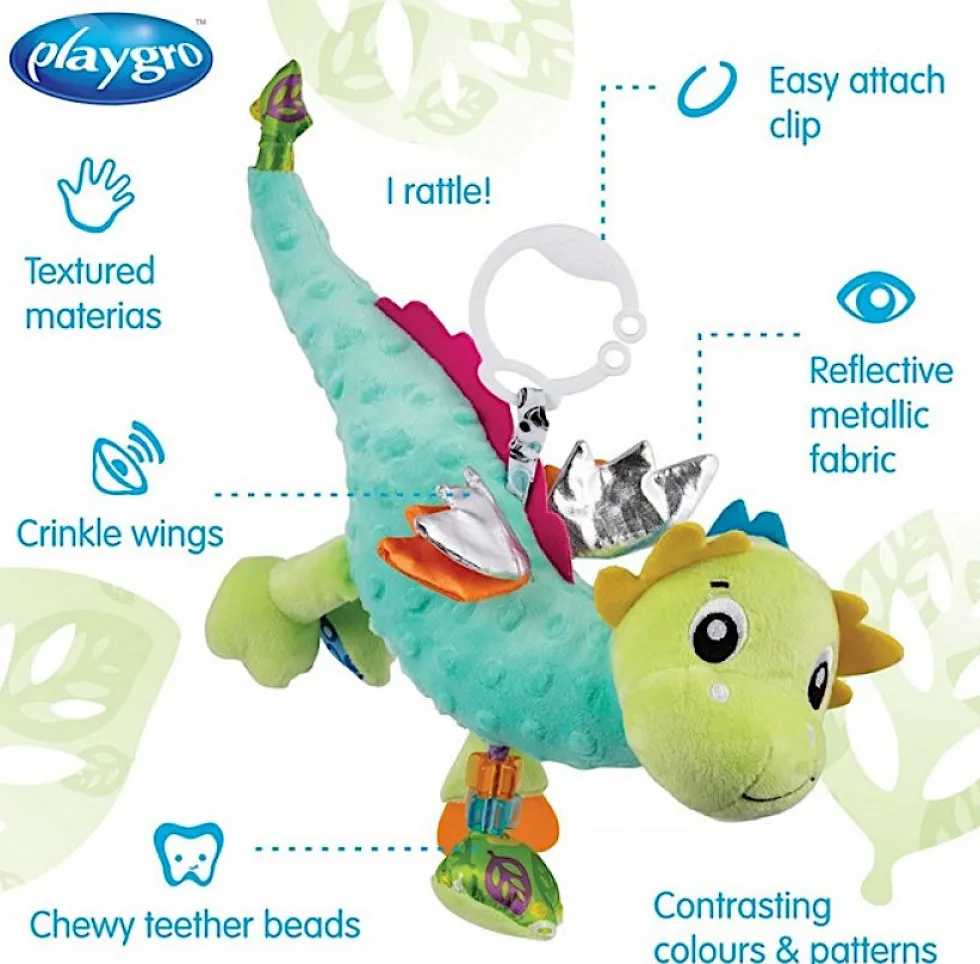 Playgro Dragon vauvan sensorinen pehmolelu