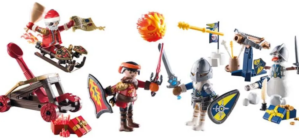 Playmobil joulukalenteri - Novelmore taistelu lumessa