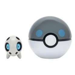 Pokemon Aron with Heavy ball figuuri ja Clip'n' Go - poke pallo